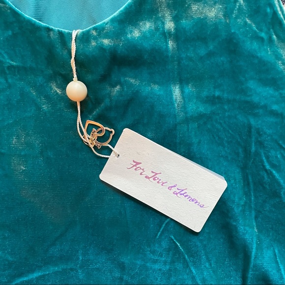 NWT For Love and Lemons Sz S velvet mini dress - Picture 8 of 10